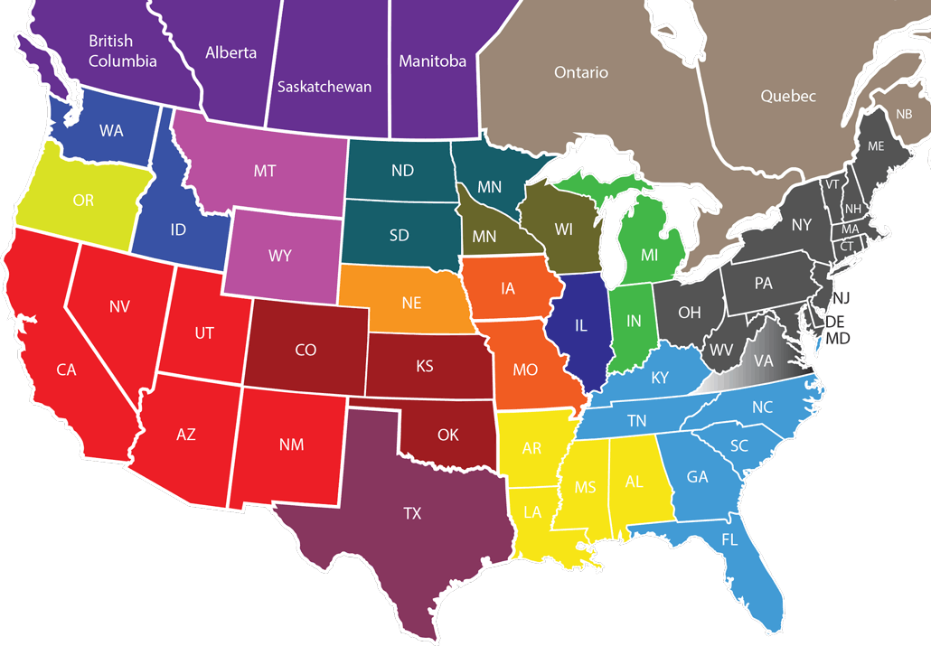 North America Territory Map
